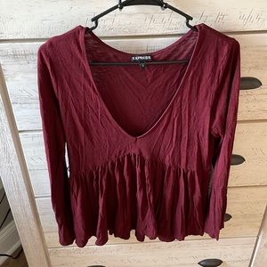 Burgundy express Top